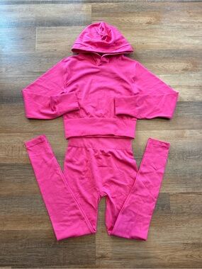 SWANK A Posh Hot Pink Barbiecore Leggings And Hoody Size S/M